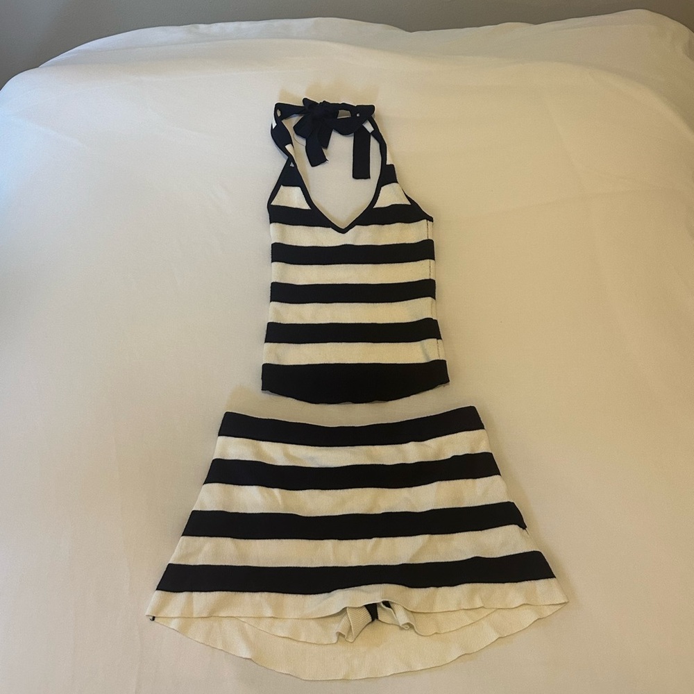Frankie's bikinis Marialla Knit Skort and Halter Top set!